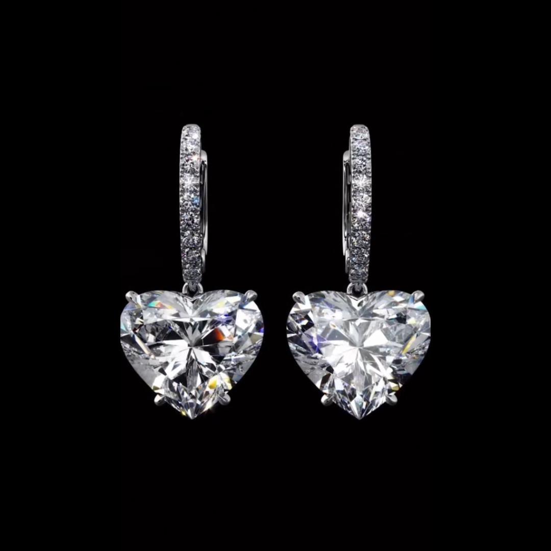 Heart Shape Dangle Earrings