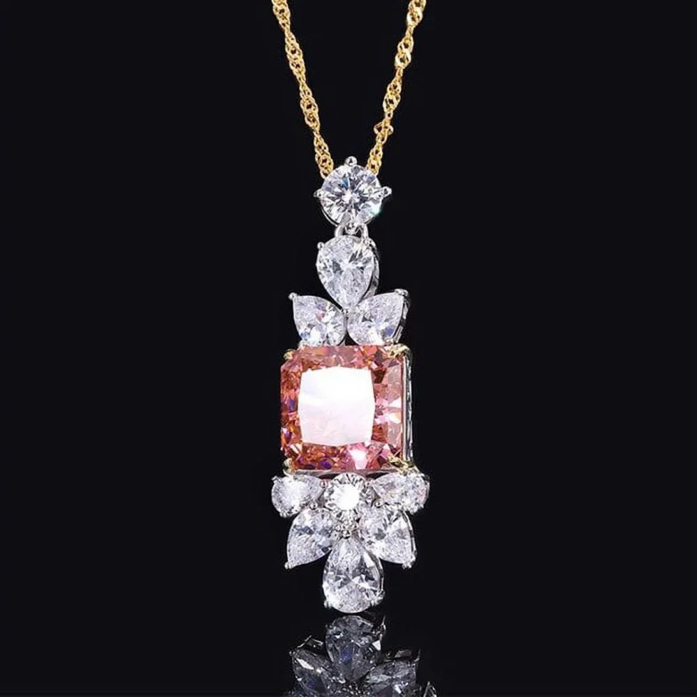 Padparadscha Pendant Necklace