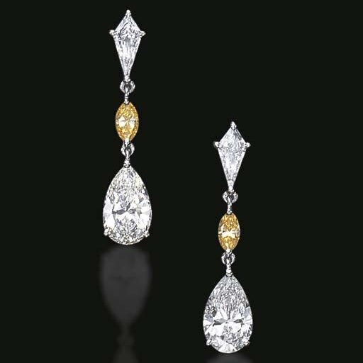 Diamond Dangle Earrings