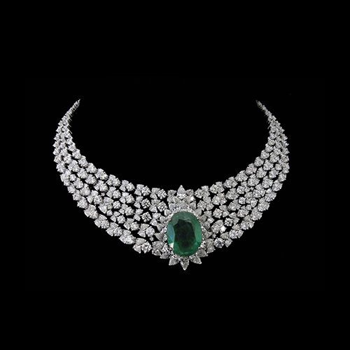 Luxury Emerald Chocker Necklace