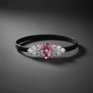 Lab Pink Sapphire Wristlet