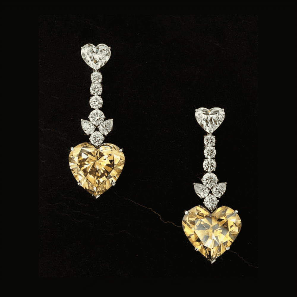 Yellow Sapphire Dangle Earrings