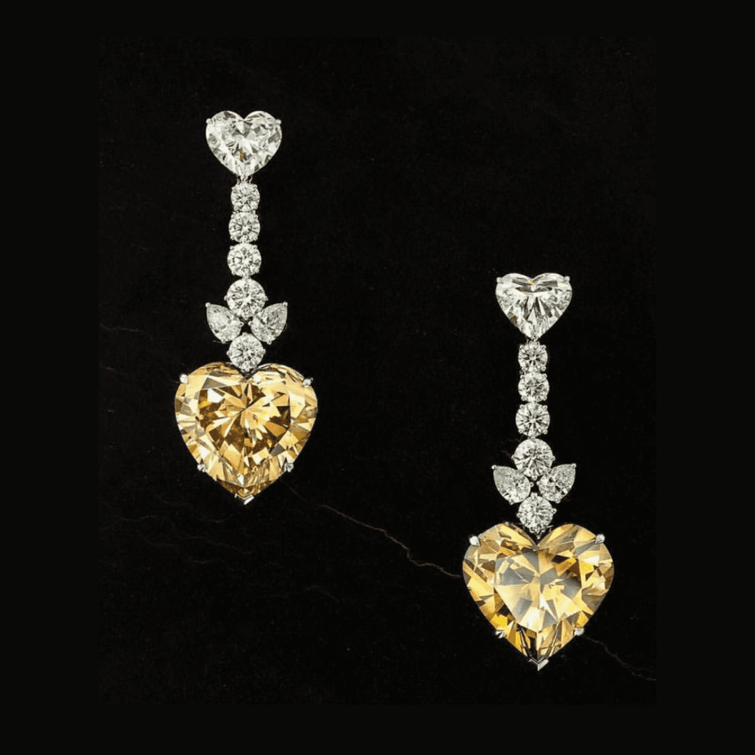 Yellow Sapphire Dangle Earrings