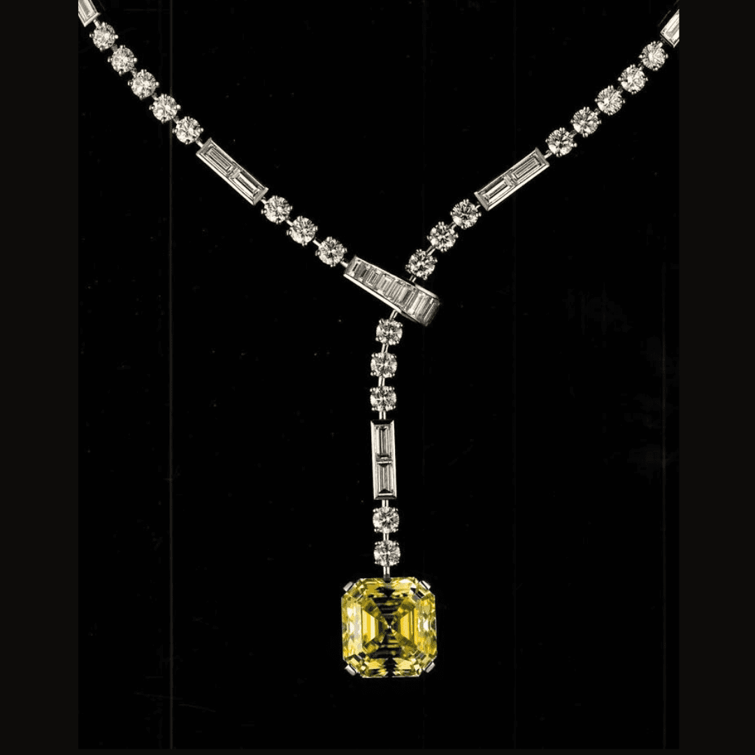 Yellow Diamond Pendant Necklace