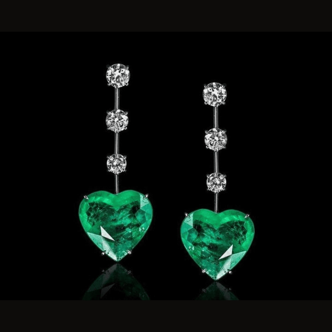 Emerald Dangle Earrings