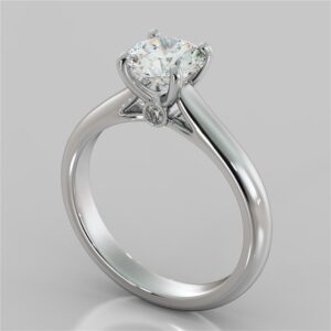 Cathedral Solitaire Engagement Ring