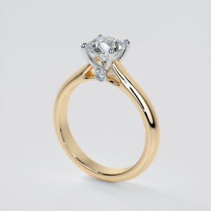 Cathedral Solitaire Engagement Ring
