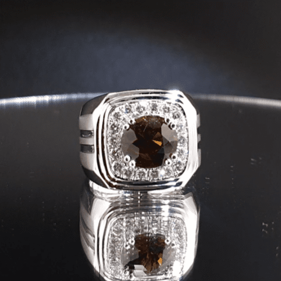 Blue Sapphire Diamond Ring