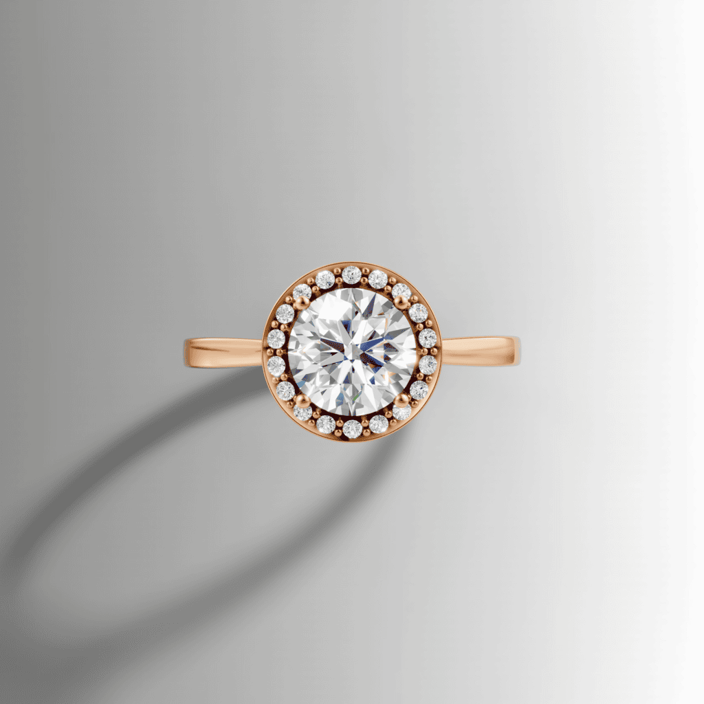 Halo Diamond Engagement Ring