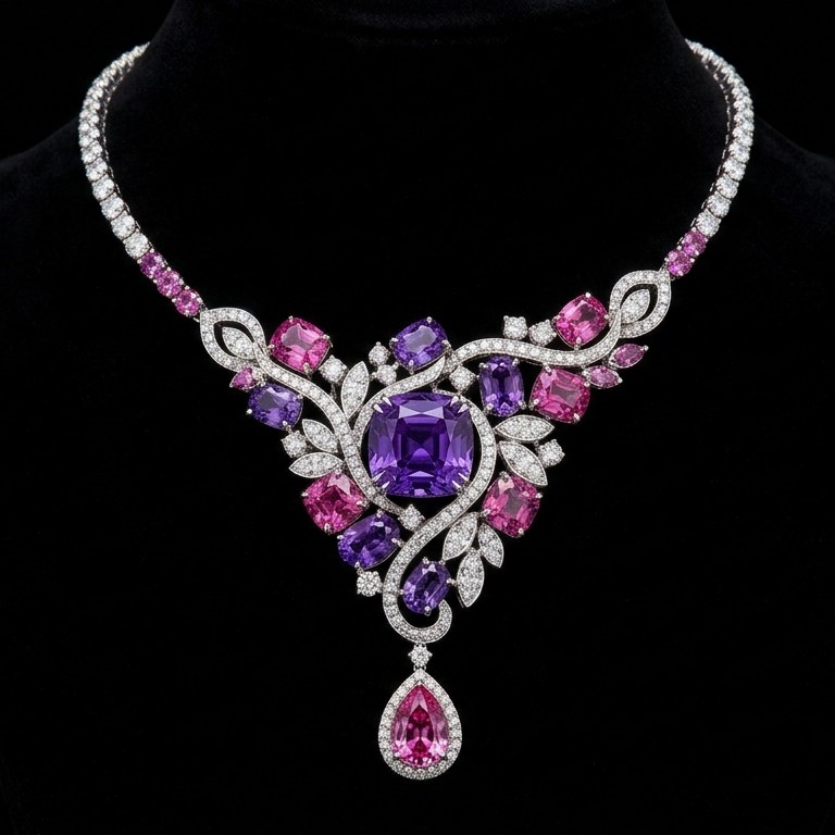 Violet Sapphire & Pink Sapphire Gemstones Malaysia