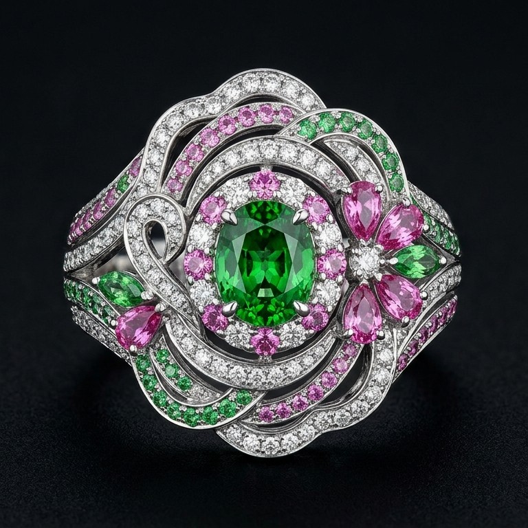 Tsavorite & Pink Sapphire Gemstones Kuala Lumpur, Malaysia